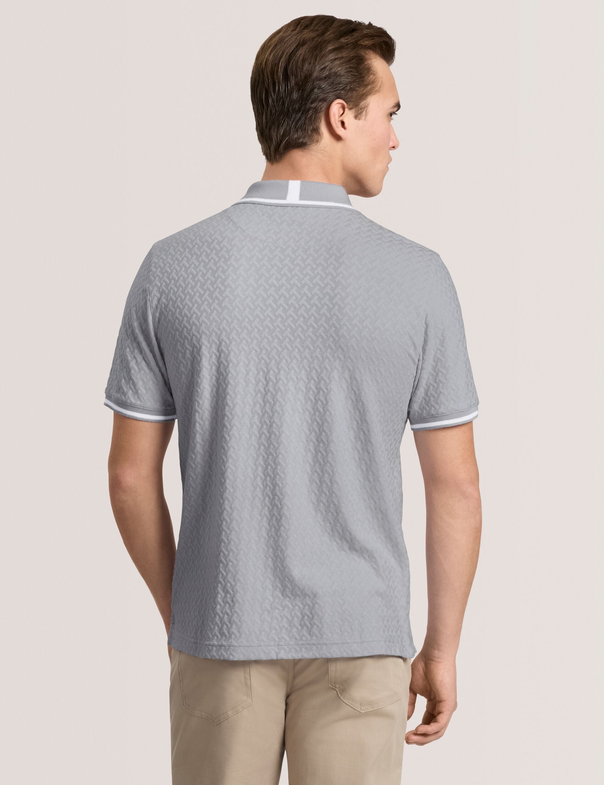 Men TEXTURE POLO - Button Up Polo - Ted Baker