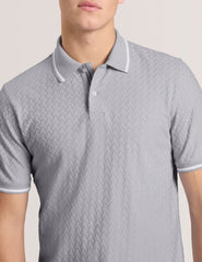 Men TEXTURE POLO - Button Up Polo - Ted Baker