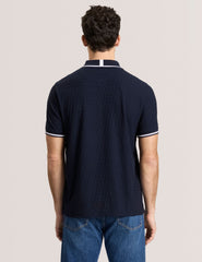 Men TEXTURE POLO - Button Up Polo - Ted Baker