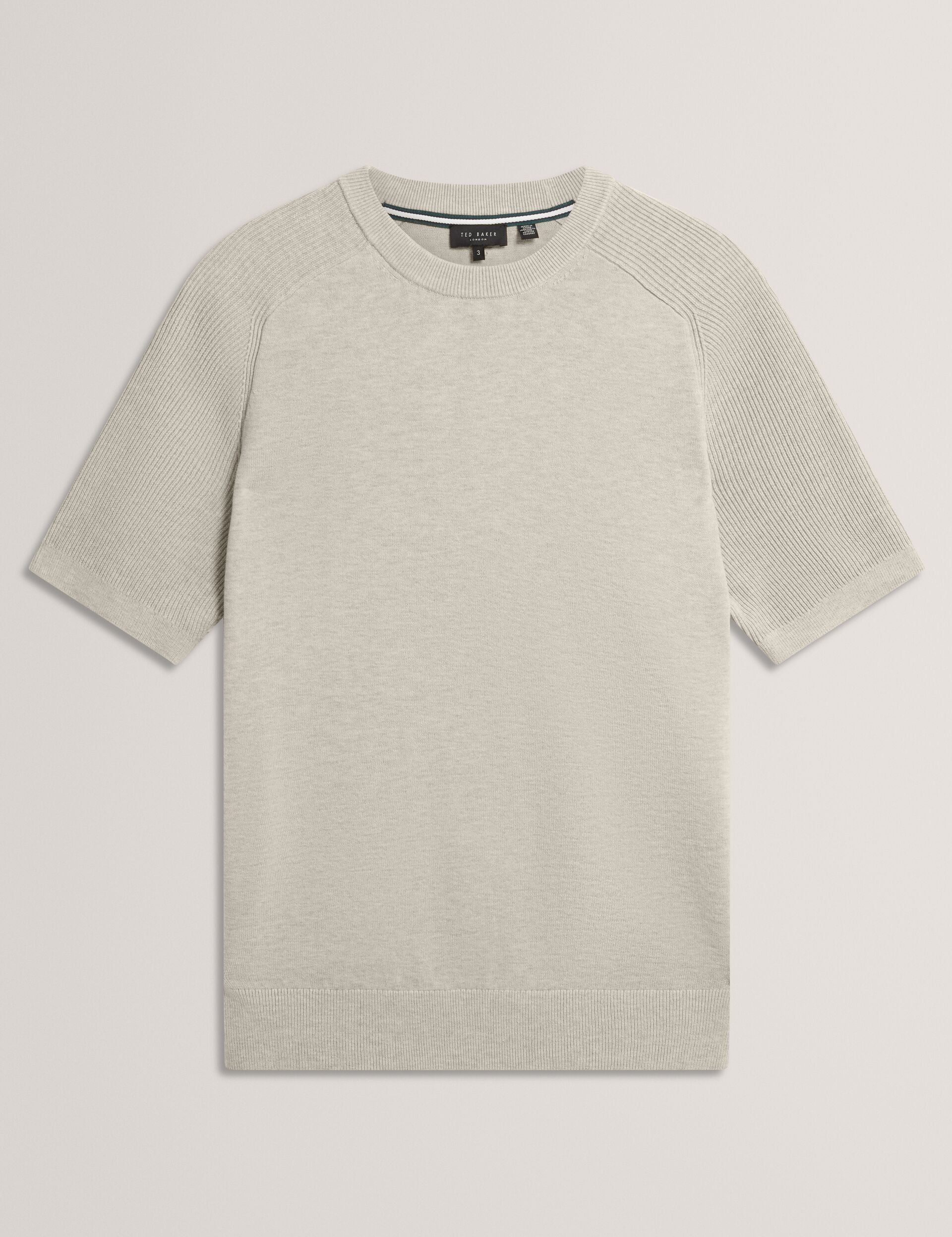 Men|Sale TORRENT - Wool Blend Ribbed Raglan Polo Shirt - Ted Baker
