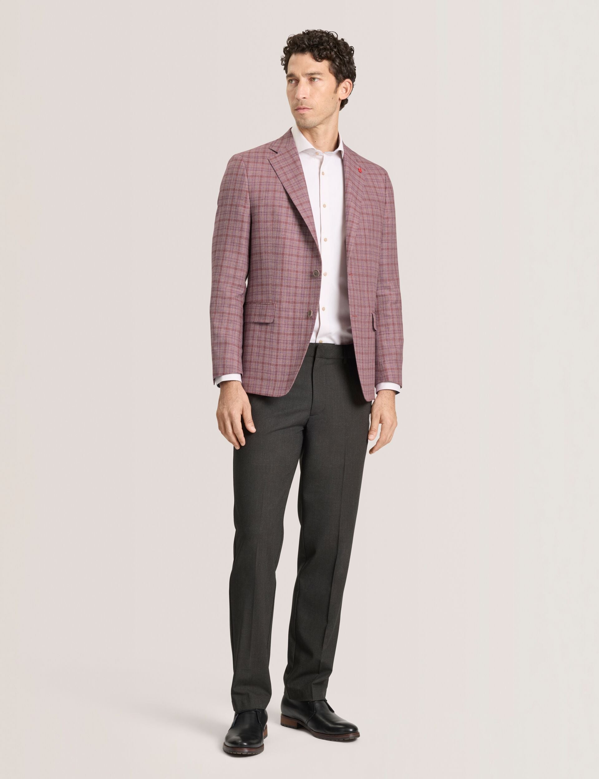 Men WINFRED Plaid Silk Blend Woven Blazer - Ted Baker