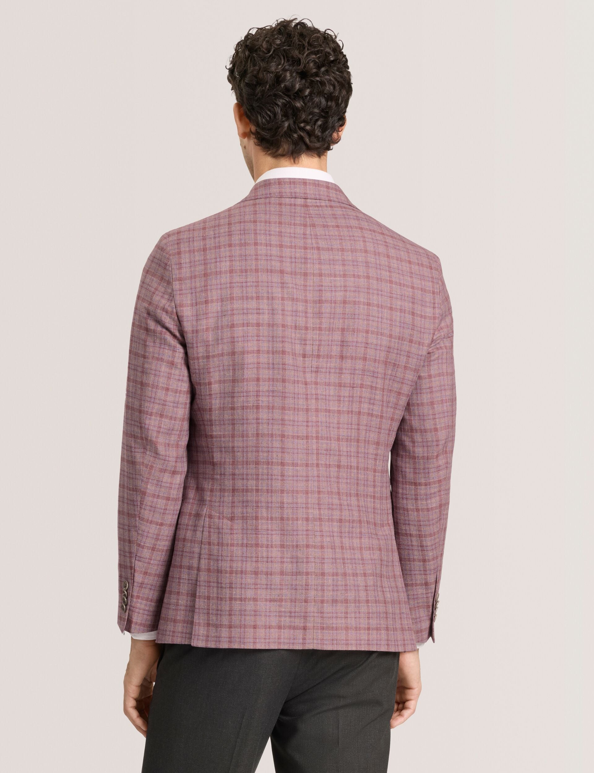 Men WINFRED Plaid Silk Blend Woven Blazer - Ted Baker