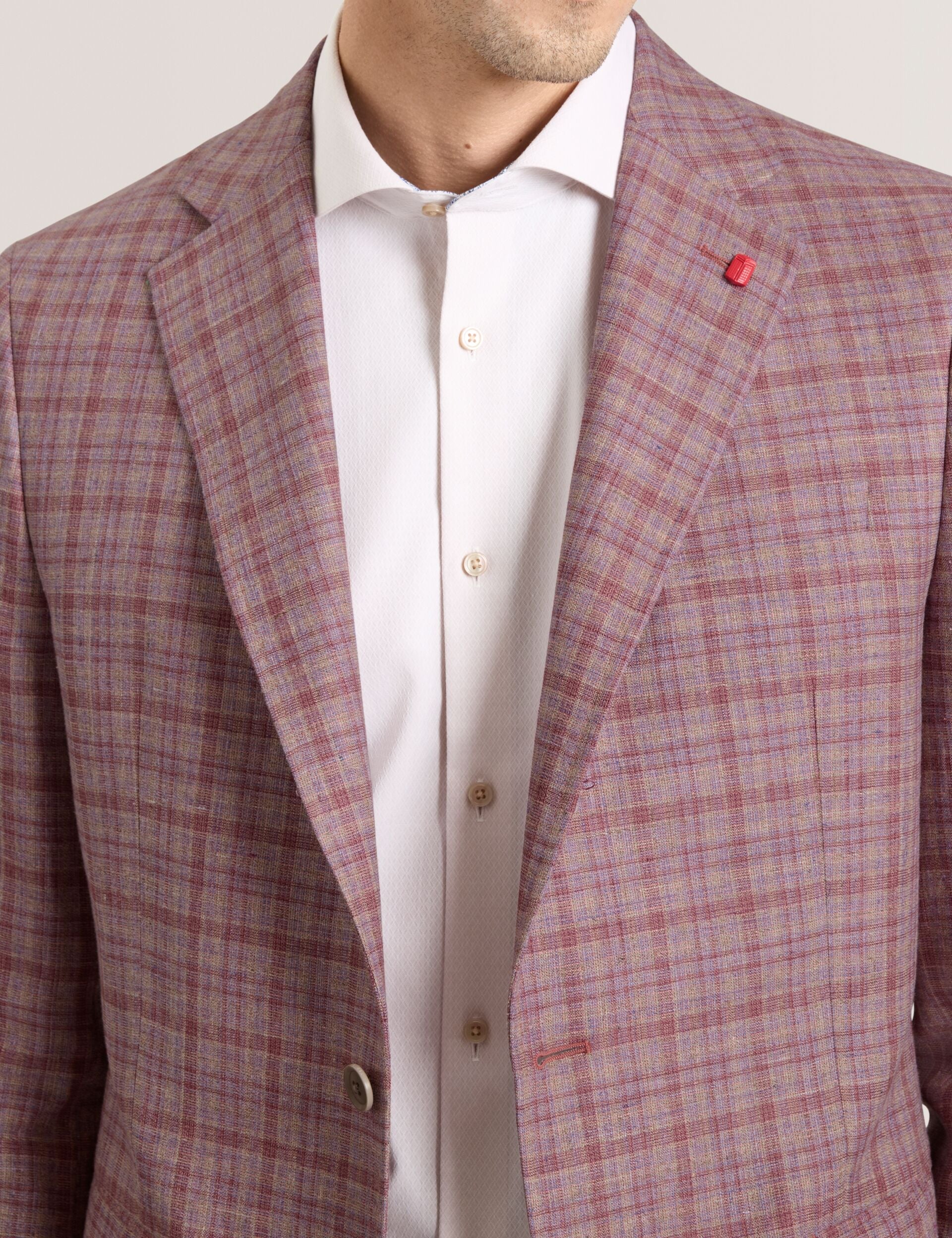 Men WINFRED Plaid Silk Blend Woven Blazer - Ted Baker
