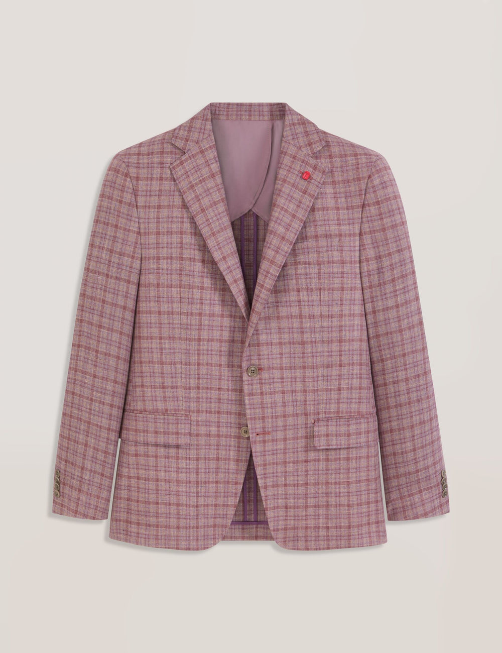 Men WINFRED Plaid Silk Blend Woven Blazer - Ted Baker