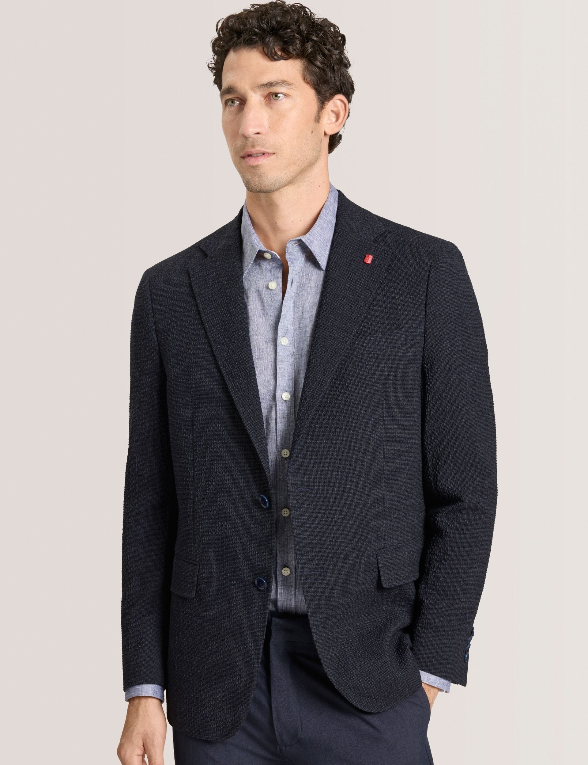 Men WINFRED Textured Weave Wool Blend Blazer - Ted Baker