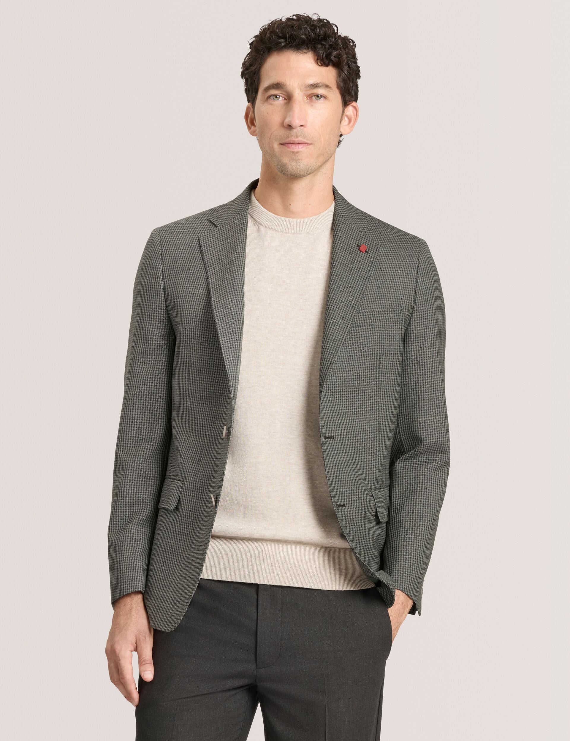 Men WINFRED Mini Check Wool Modern Fit Suit Jacket - Ted Baker