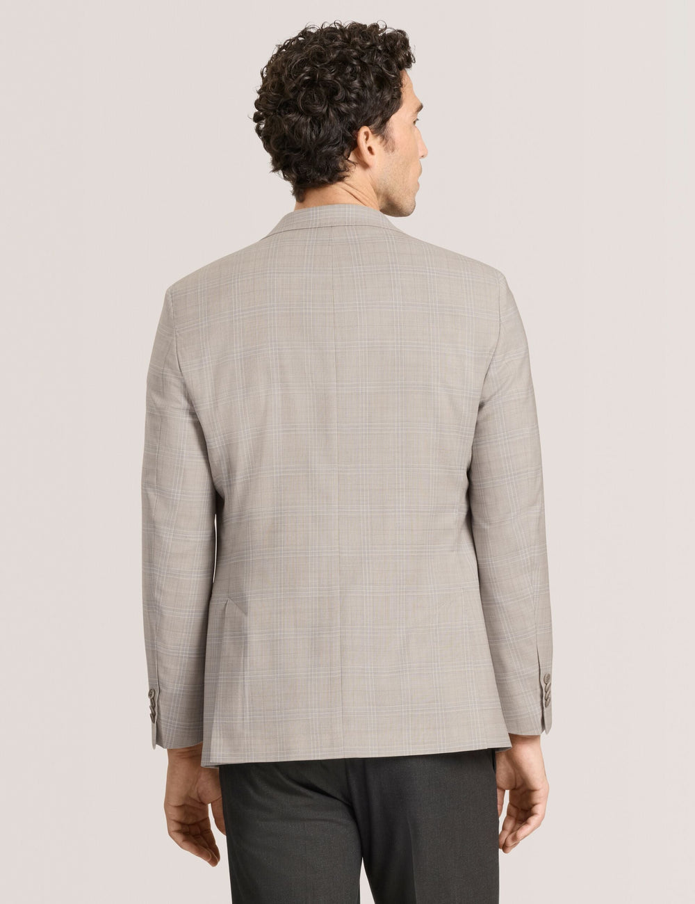 Men WINFRED Mixed Plaid Wool Tailored Blazer - Ted Baker