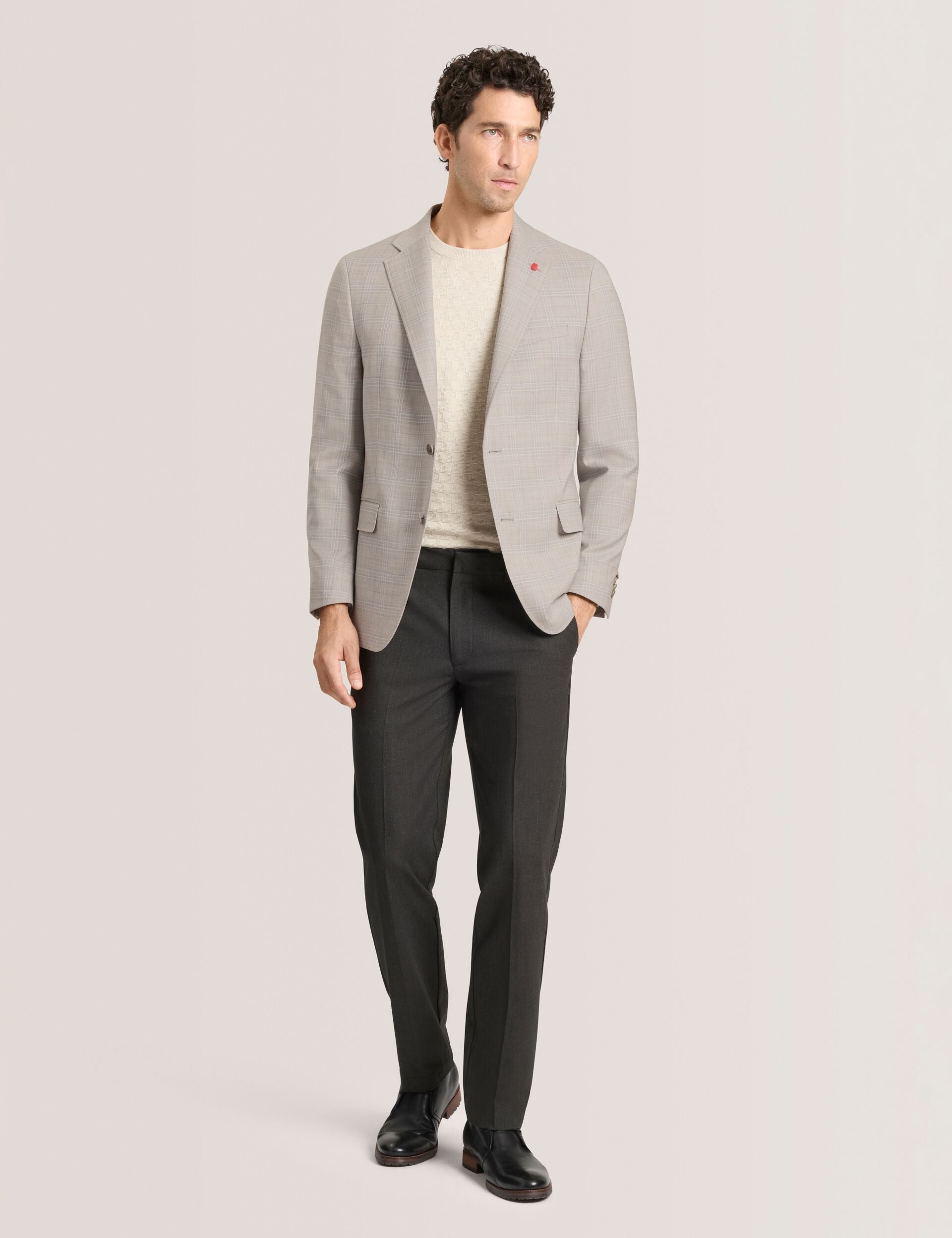 Men WINFRED Mixed Plaid Wool Tailored Blazer - Ted Baker