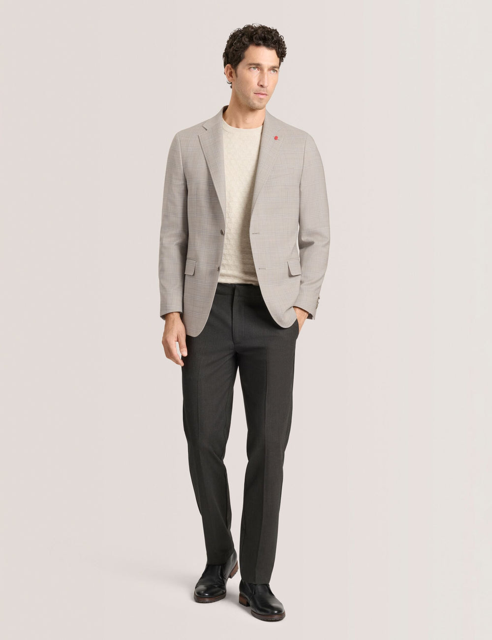 Men WINFRED Mixed Plaid Wool Tailored Blazer - Ted Baker