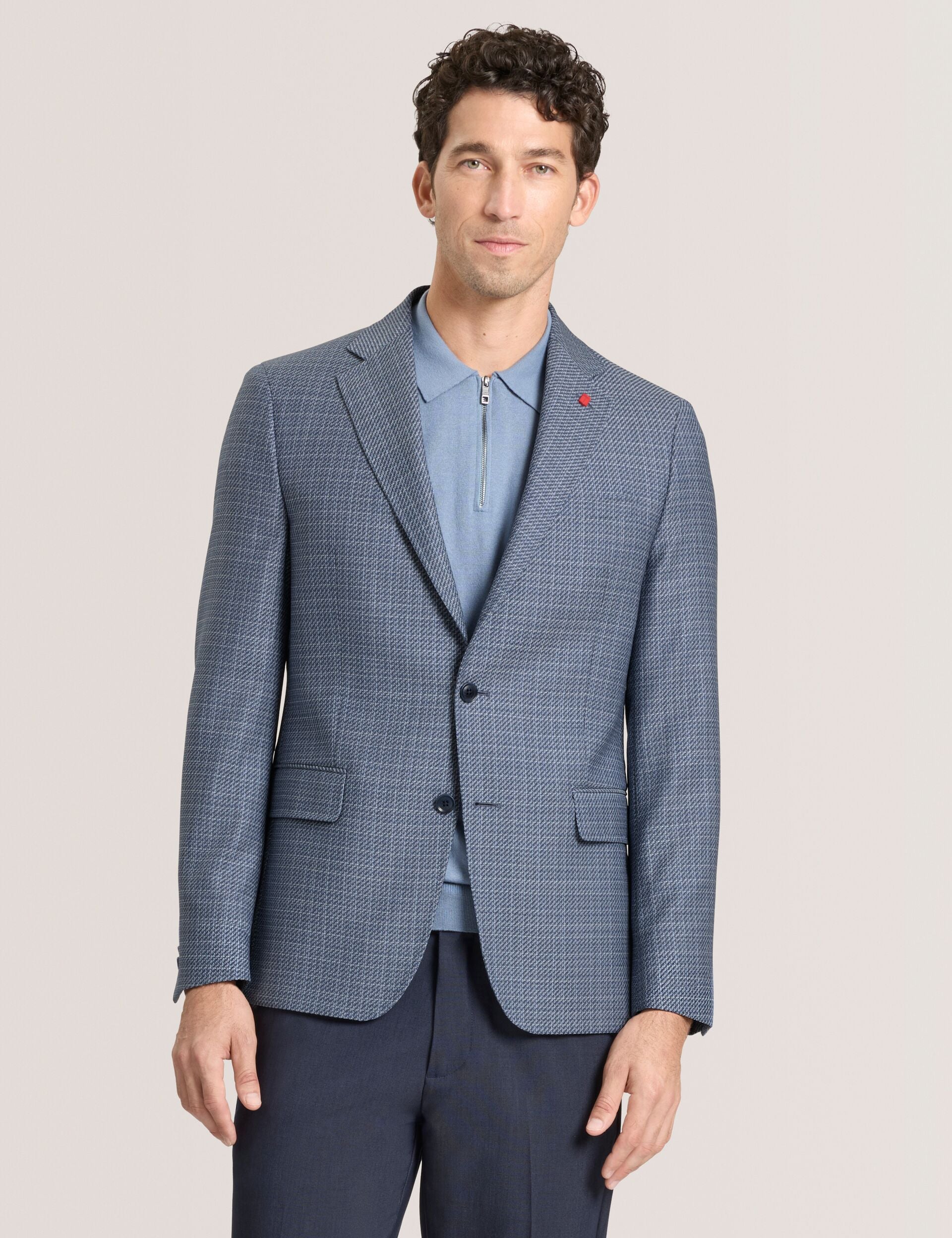 Men WINFRED Plaid Woven Texture Tailored Blazer - Ted Baker