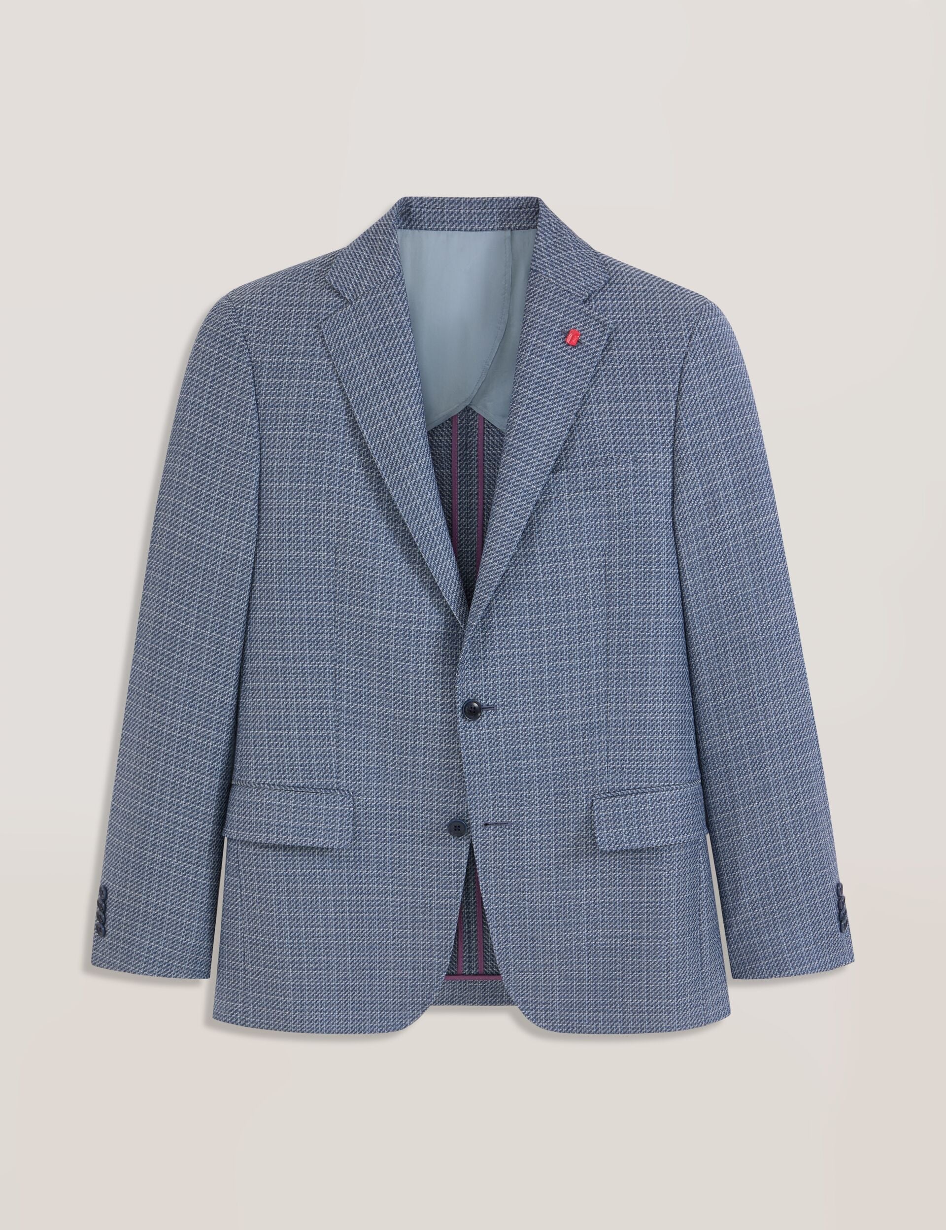 Men WINFRED Plaid Woven Texture Tailored Blazer - Ted Baker