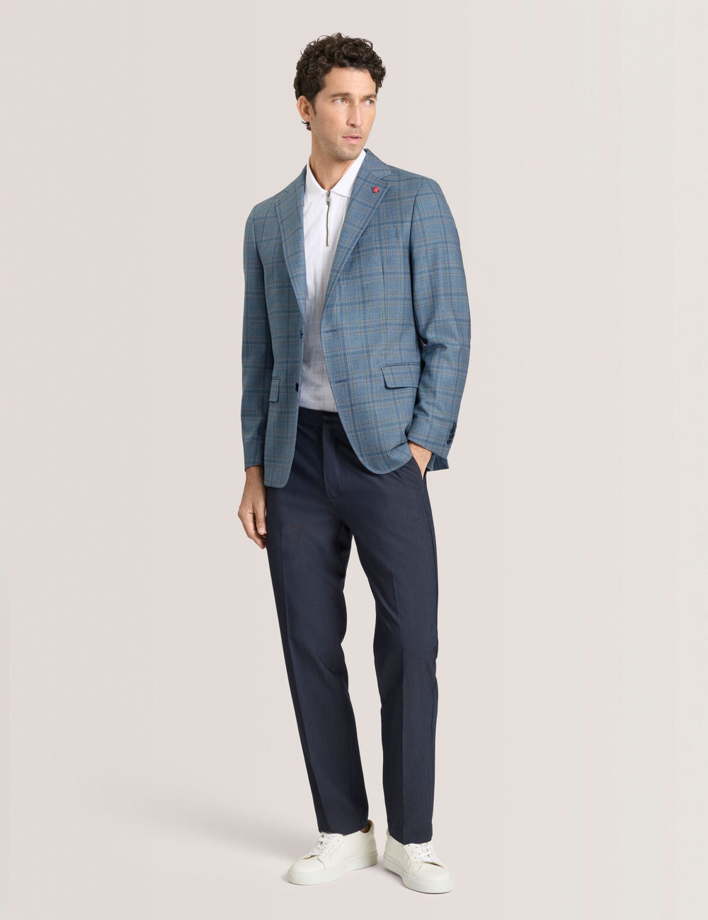 Men WINFRED Mixed Plaid Wool Tailored Blazer - Ted Baker
