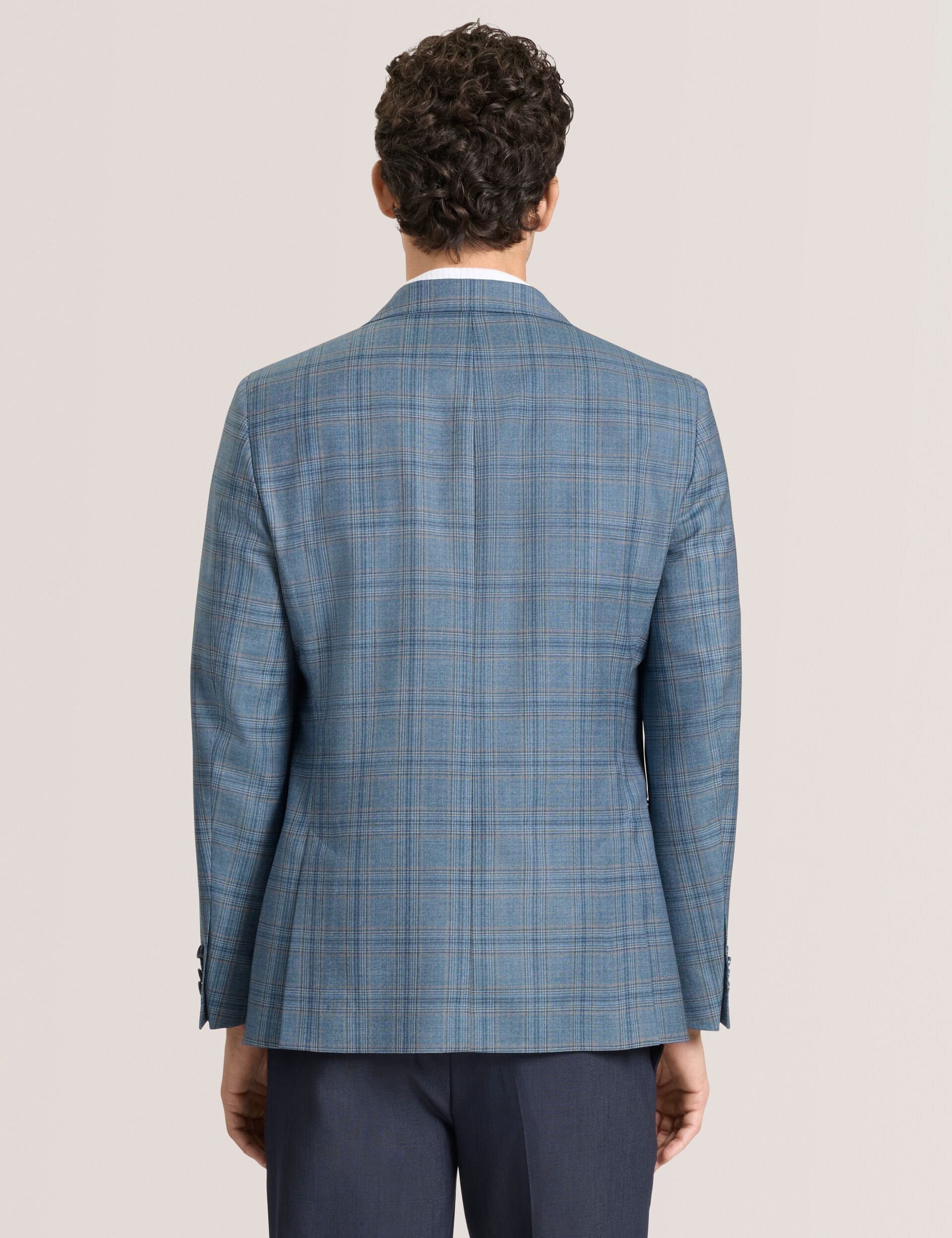 Men WINFRED Mixed Plaid Wool Tailored Blazer - Ted Baker