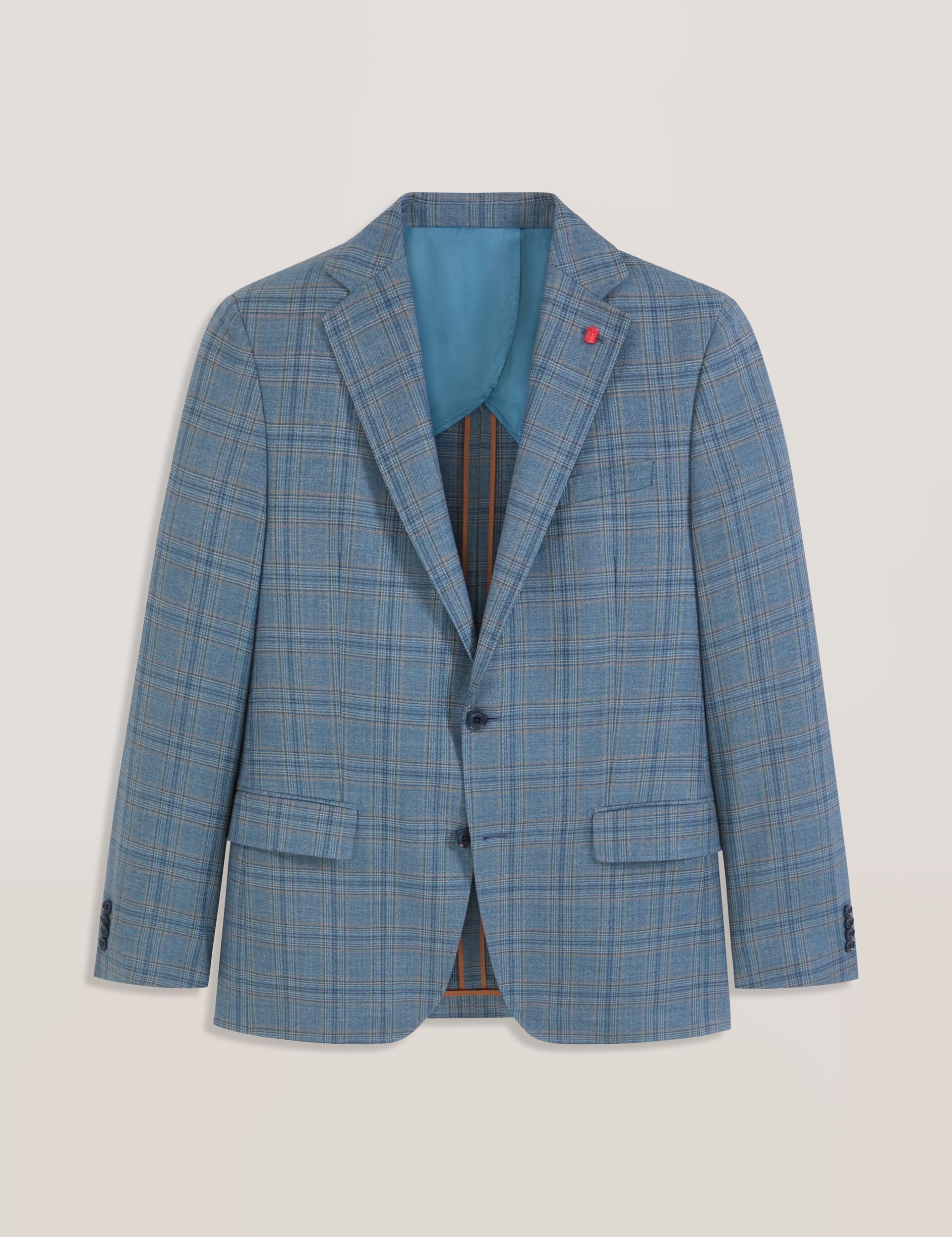 Men WINFRED Mixed Plaid Wool Tailored Blazer - Ted Baker