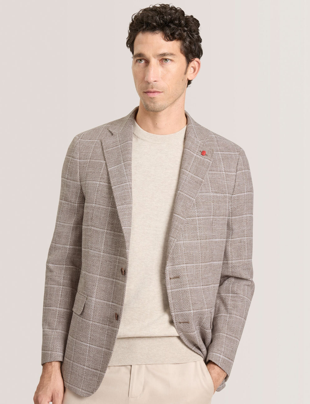 Men WINFRED Grid Check Cotton Blend Blazer - Ted Baker