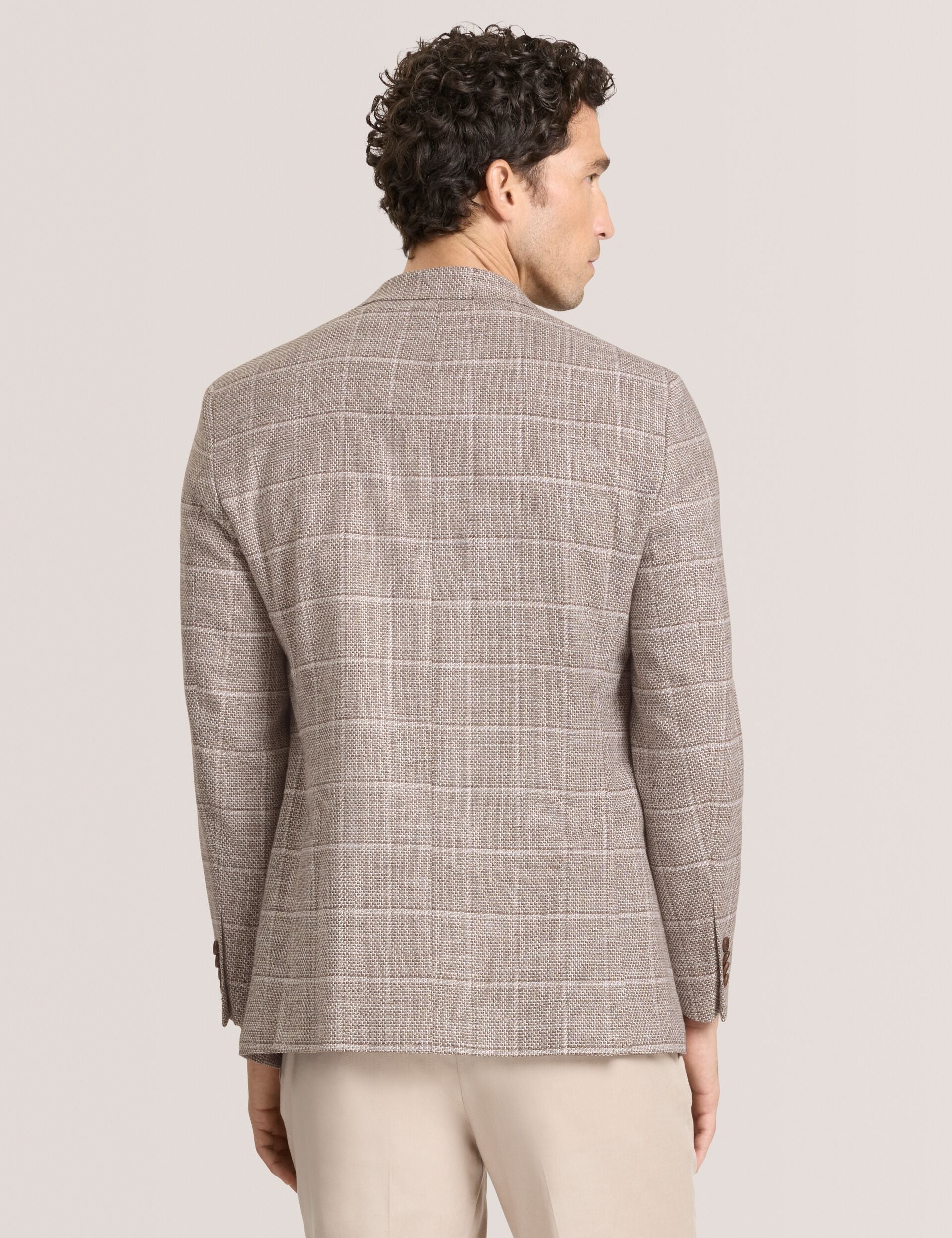 Men WINFRED Grid Check Cotton Blend Blazer - Ted Baker