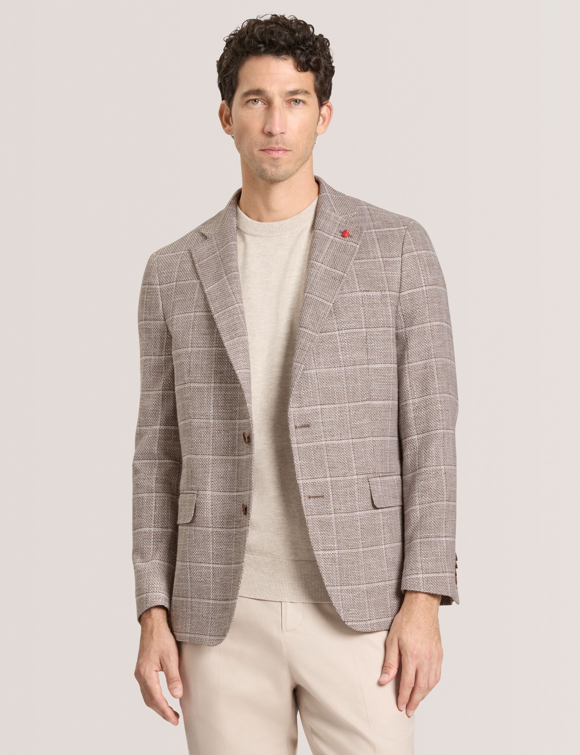 Men WINFRED Grid Check Cotton Blend Blazer - Ted Baker