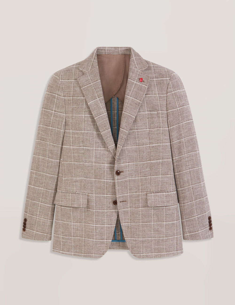 Men WINFRED Grid Check Cotton Blend Blazer - Ted Baker
