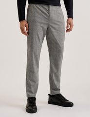 Men NICOLO - Checked Elastic Waist Tailored Pants - Ted Baker