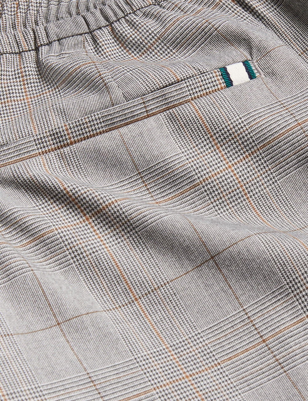 Men NICOLO - Checked Elastic Waist Tailored Pants - Ted Baker