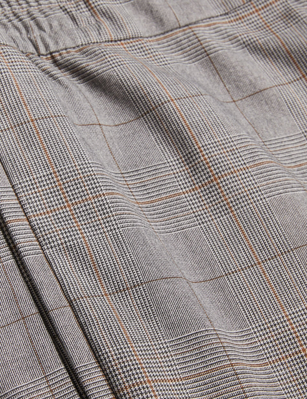 Men NICOLO - Checked Elastic Waist Tailored Pants - Ted Baker