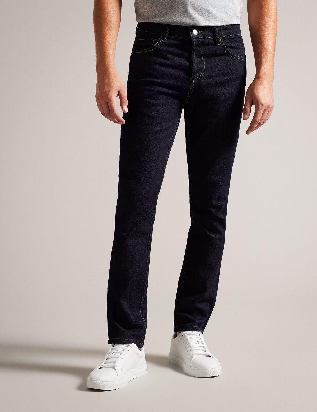 Men SLIM FIT STRETCH JEAN - Dk-Blue - Ted Baker
