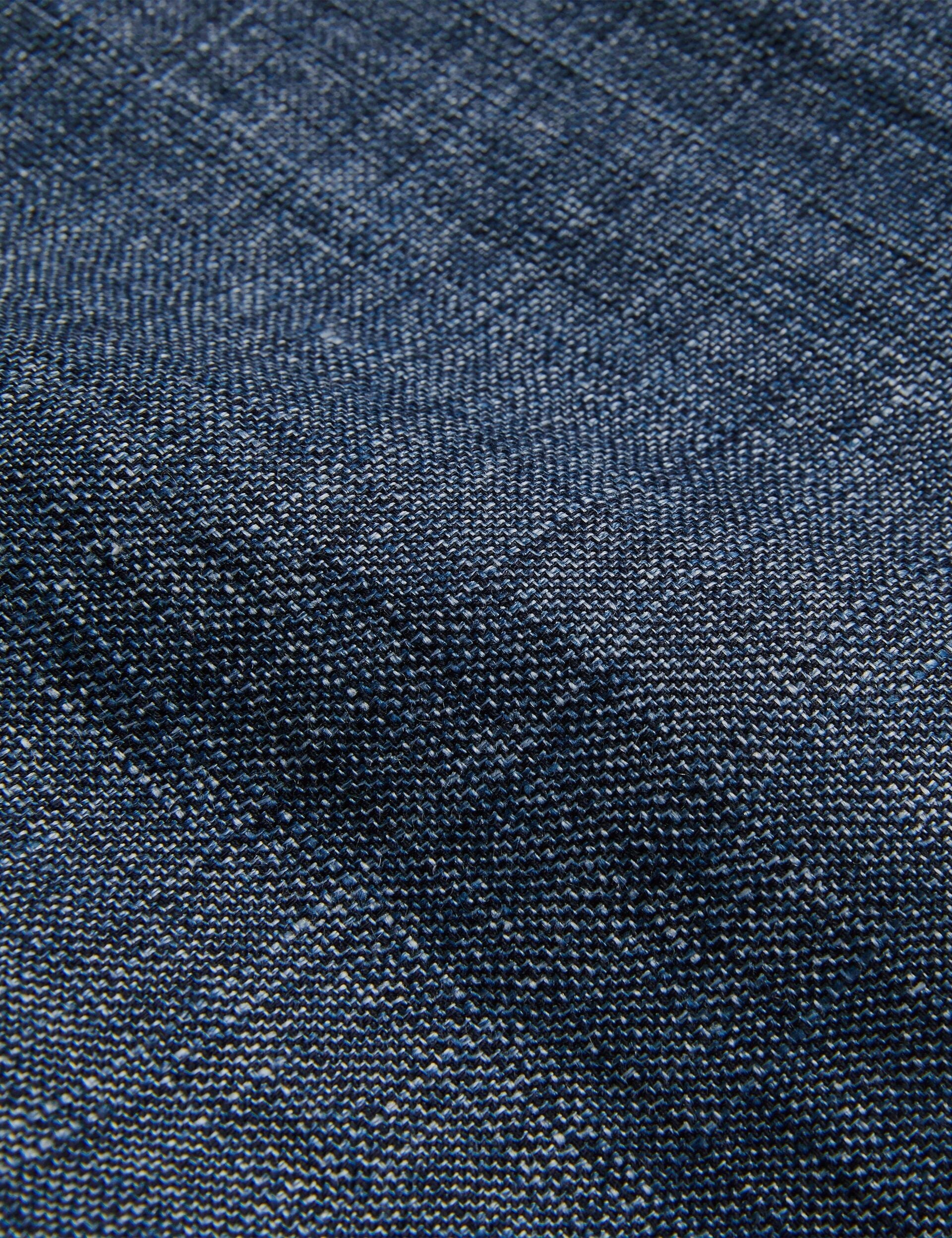 Men SLIM LINEN WOOL TROUSERS - Navy - Ted Baker