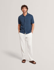 Men CULVERR Relaxed Linen Blend Elasticated Trousers - Ted Baker