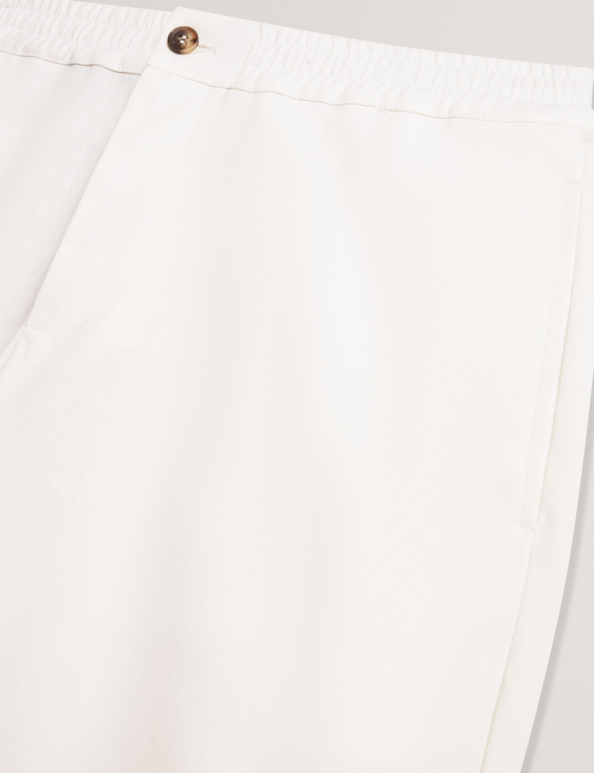 Men CULVERR Relaxed Linen Blend Elasticated Trousers - Ted Baker