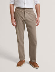 Men MAURCE - Straight Leg Cotton Linen Pants - Ted Baker