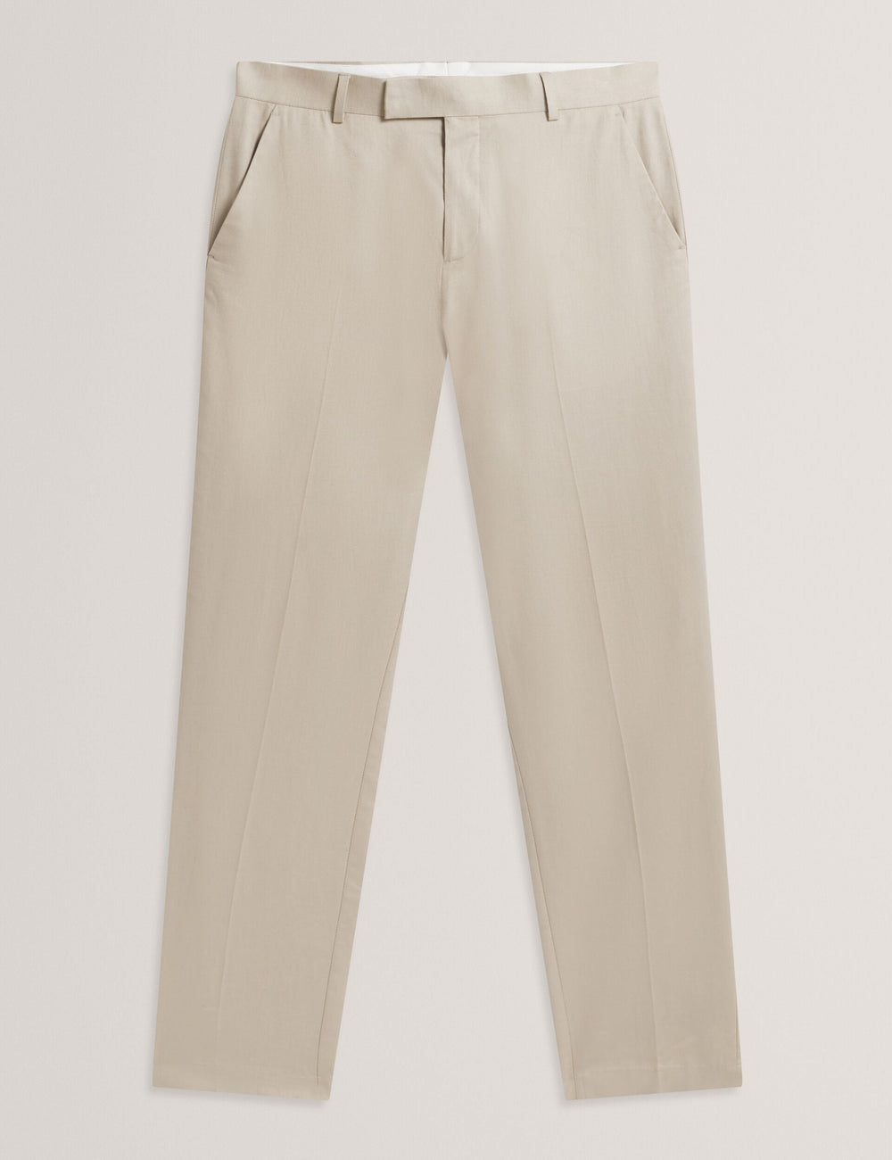 Men SABATON - Slim Fit Stretch Cotton Twill Smart Pants - Ted Baker
