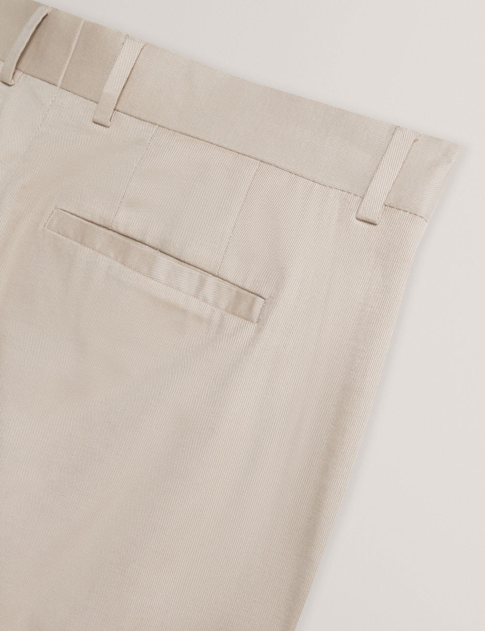 Men SABATON - Slim Fit Stretch Cotton Twill Smart Pants - Ted Baker