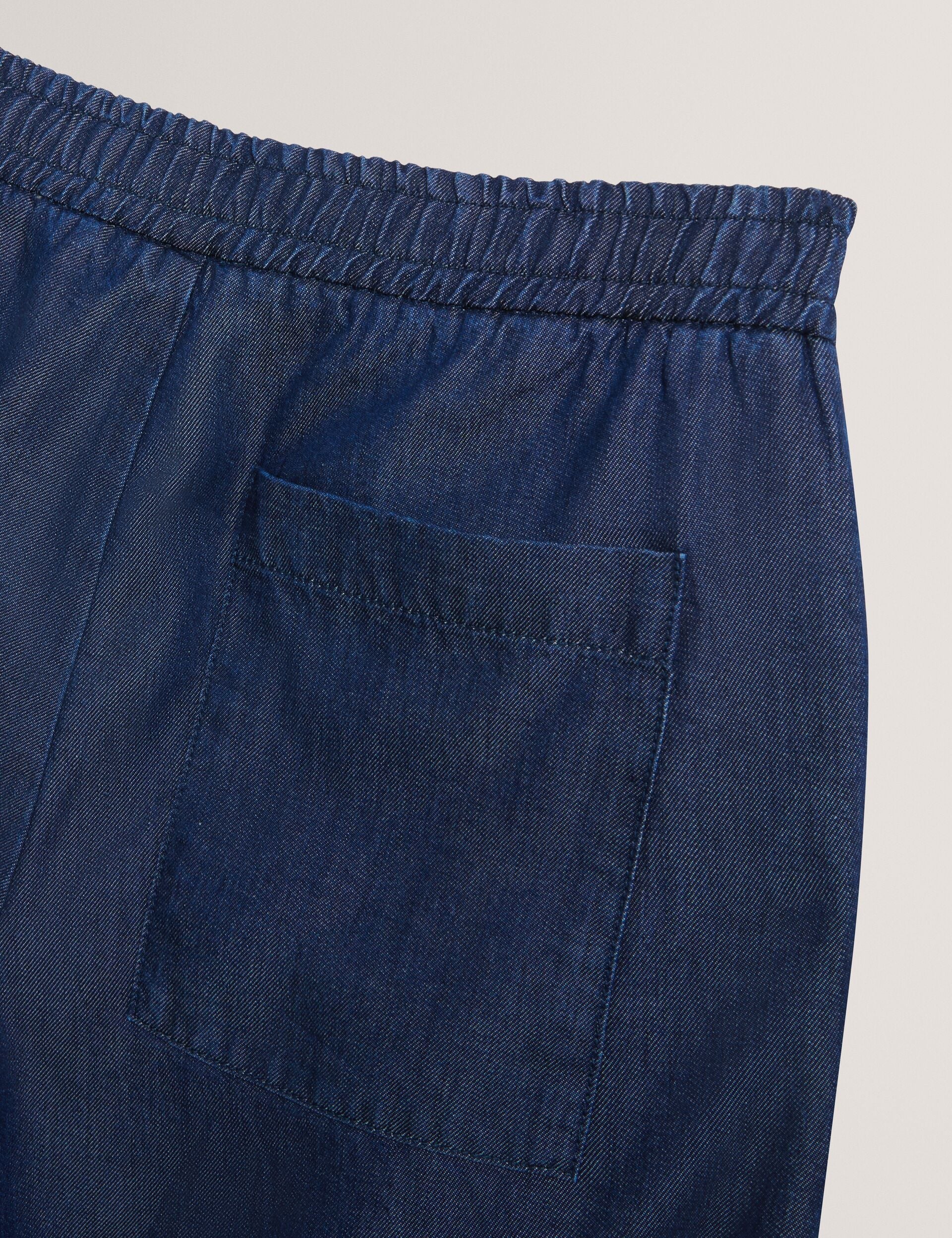 Men GANMO Relaxed Pull-On Chambray Pants - Ted Baker