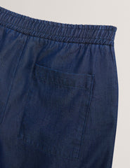 Men GANMO Relaxed Pull-On Chambray Pants - Ted Baker