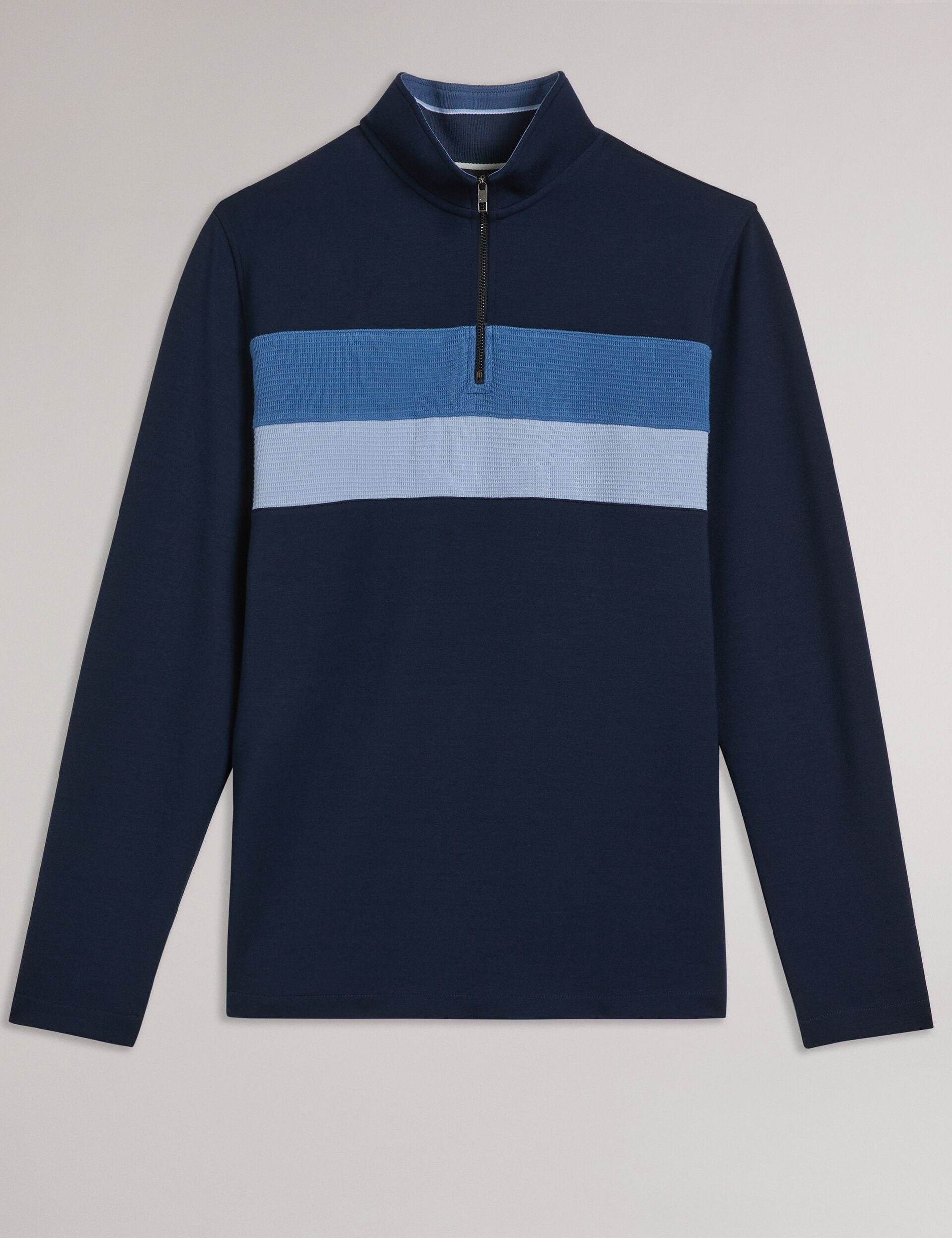Men Veller - Long Sleeve Regular Fit Half Zip - Ted Baker