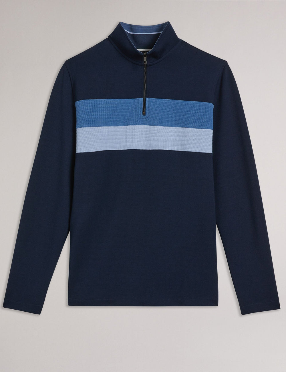 Men Veller - Long Sleeve Regular Fit Half Zip - Ted Baker
