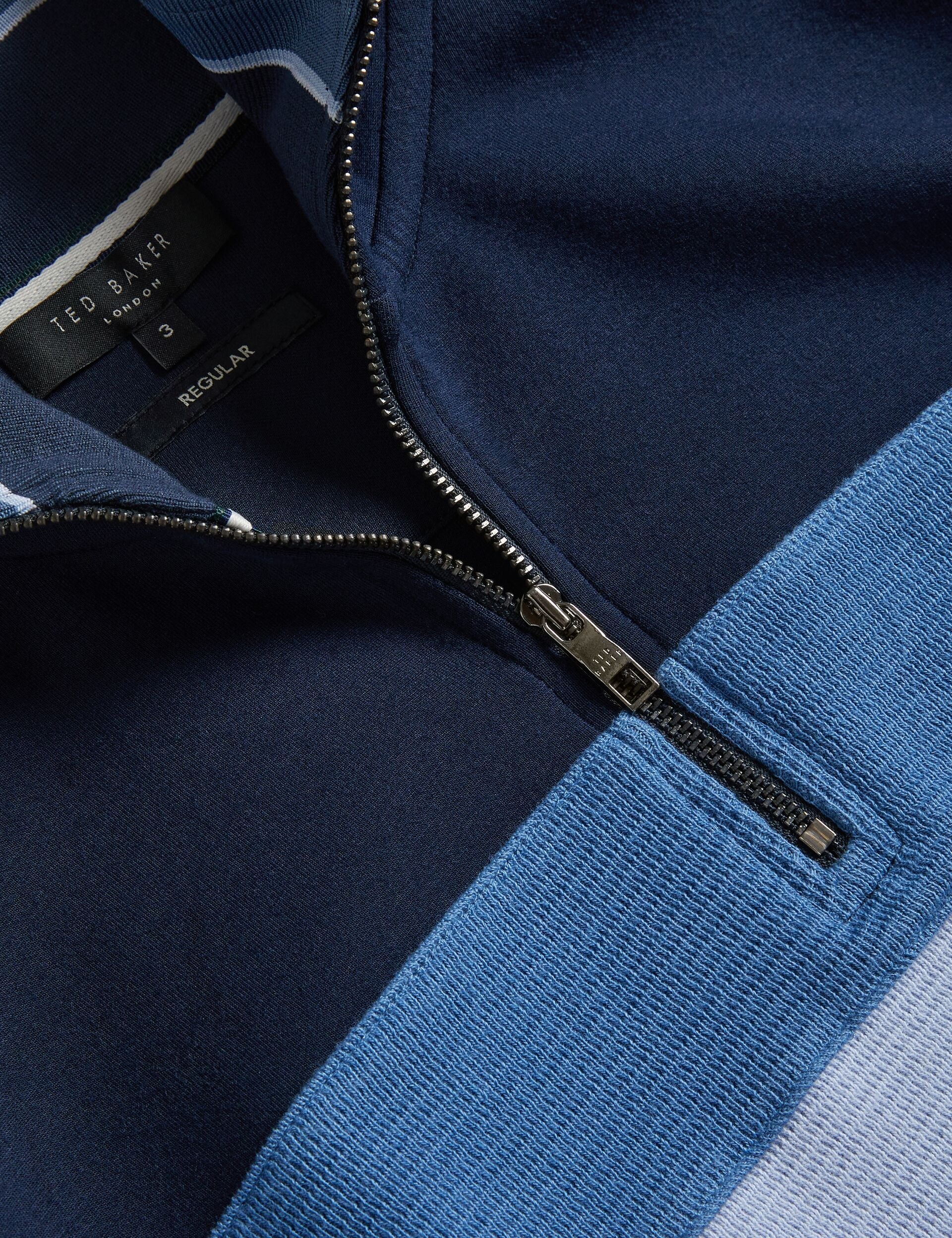 Men Veller - Long Sleeve Regular Fit Half Zip - Ted Baker