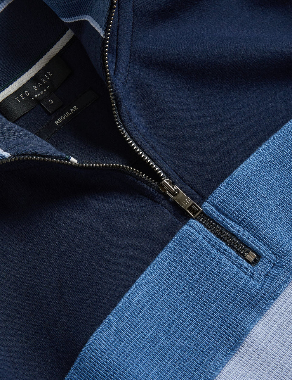 Men Veller - Long Sleeve Regular Fit Half Zip - Ted Baker