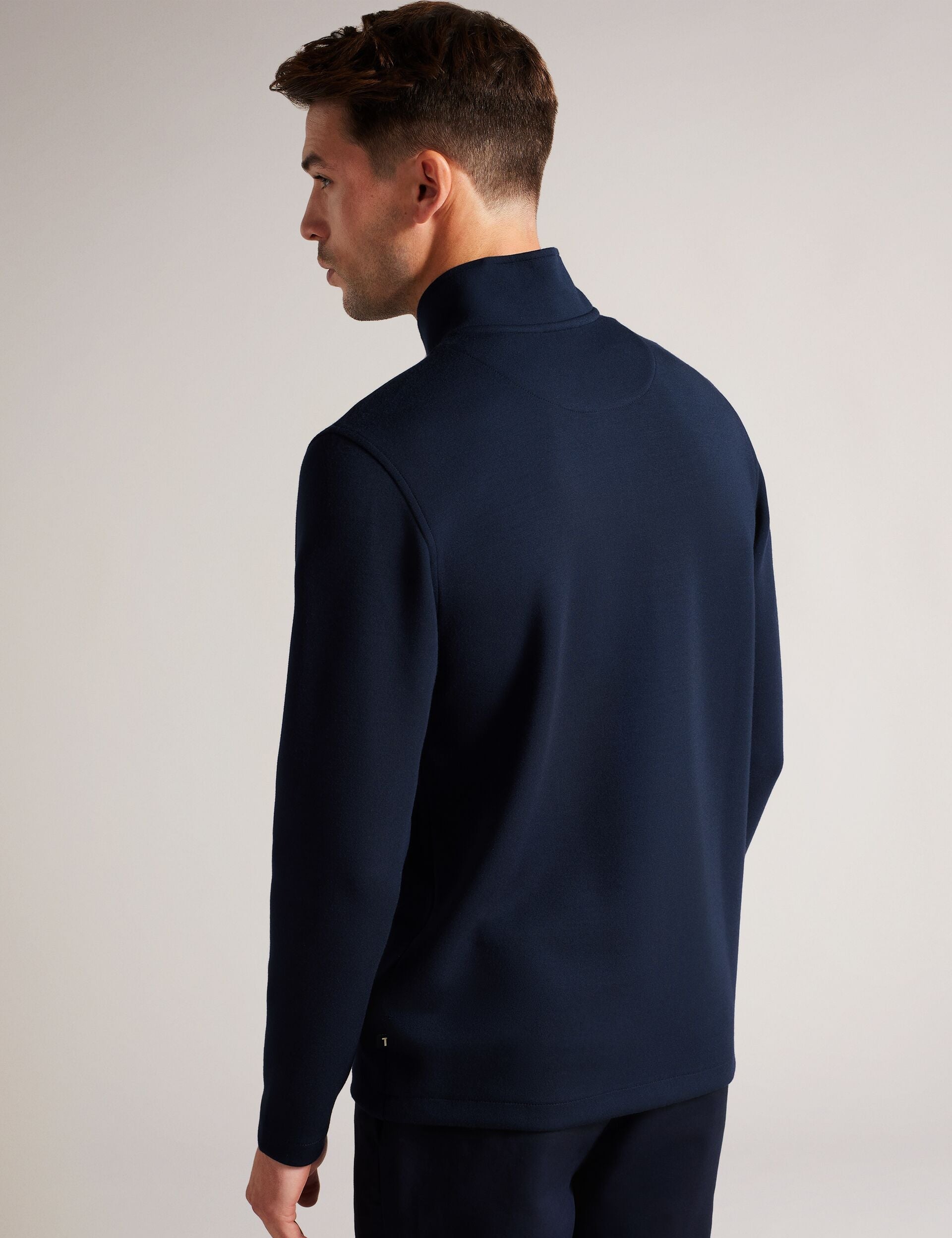 Men Veller - Long Sleeve Regular Fit Half Zip - Ted Baker