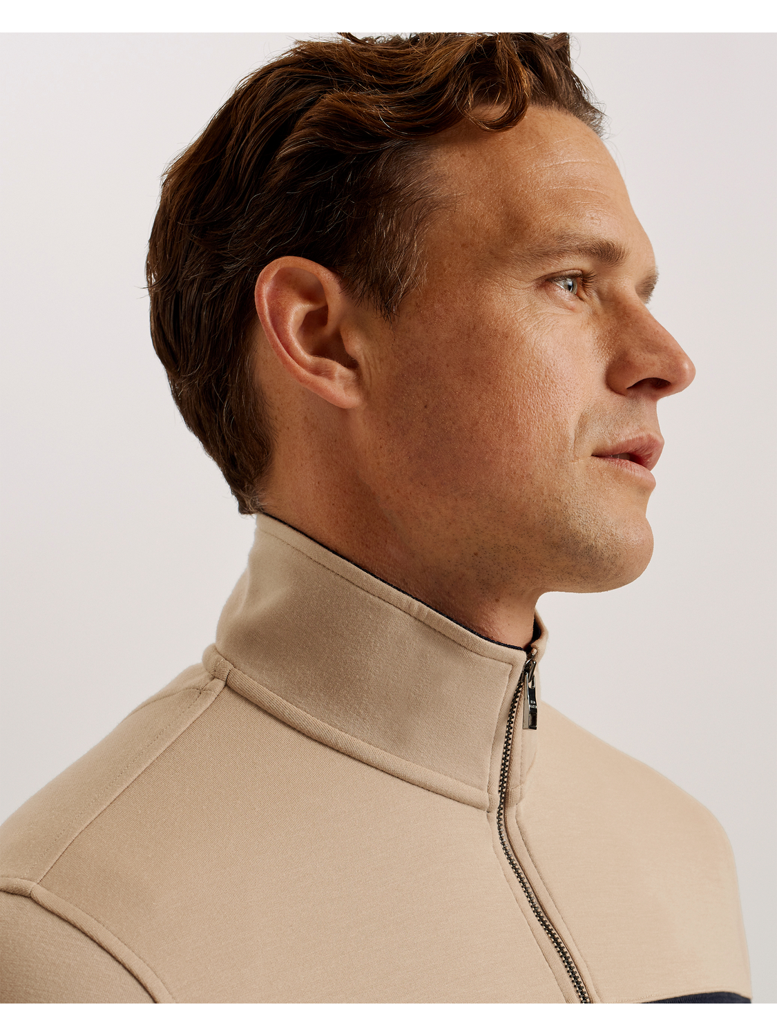 Men Veller - Long Sleeve Regular Fit Half Zip - Ted Baker