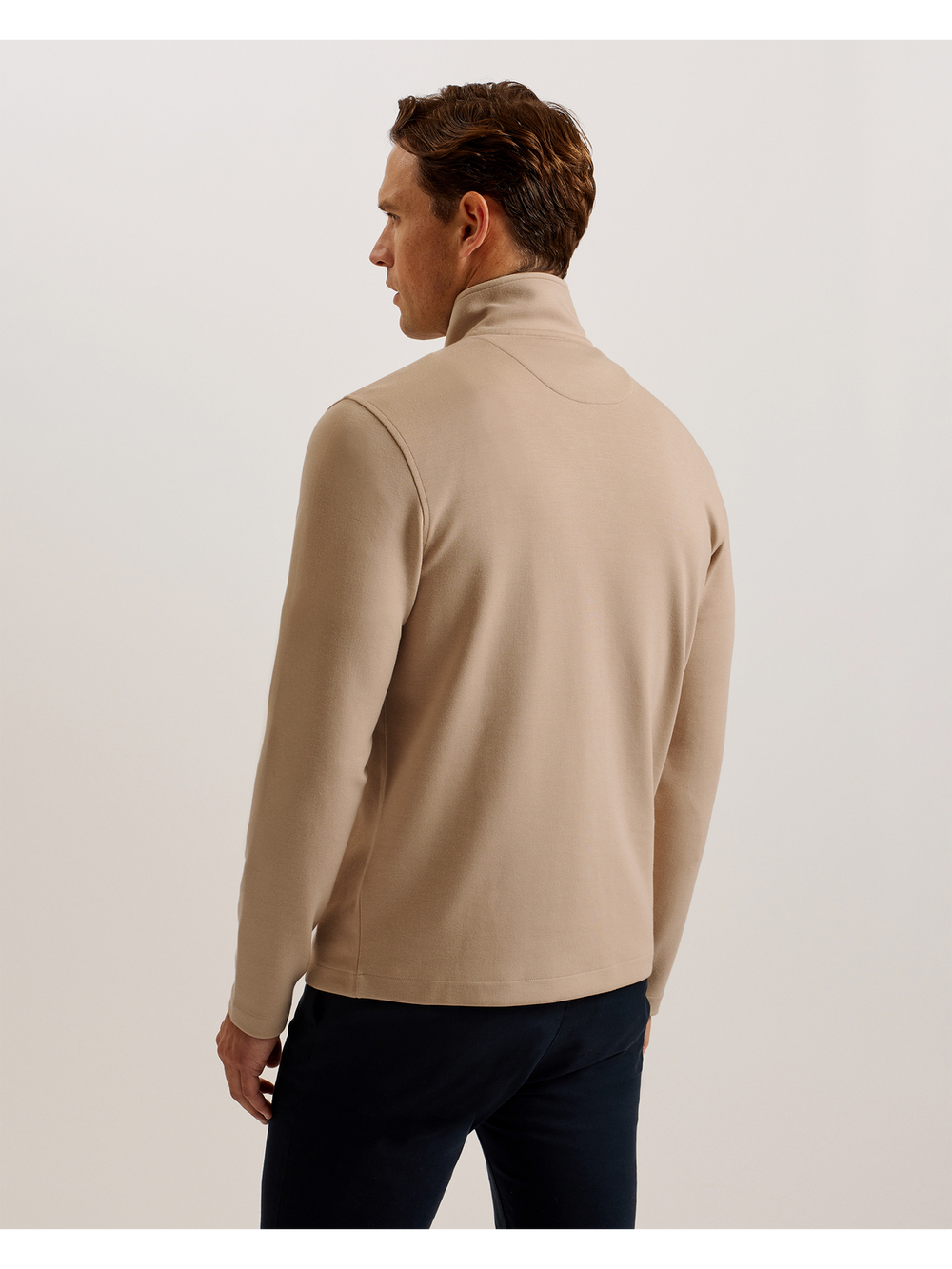 Men Veller - Long Sleeve Regular Fit Half Zip - Ted Baker