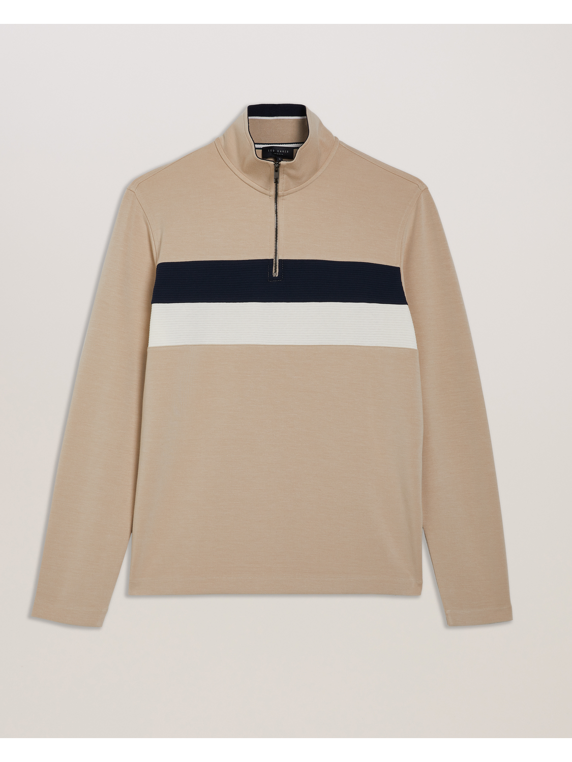 Men Veller - Long Sleeve Regular Fit Half Zip - Ted Baker