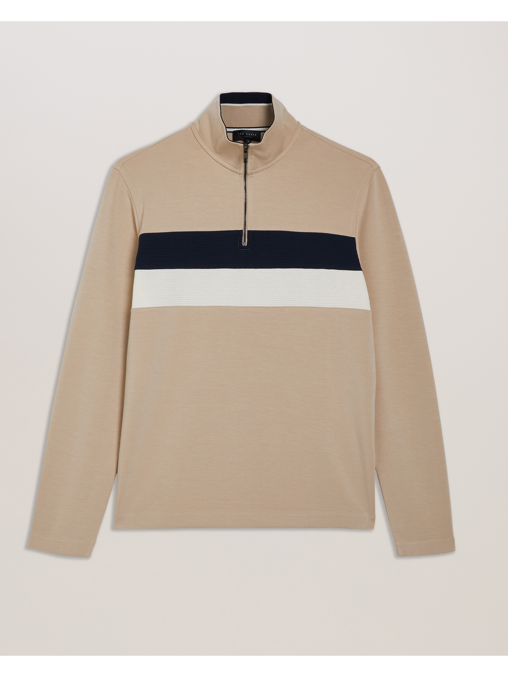 Men Veller - Long Sleeve Regular Fit Half Zip - Ted Baker