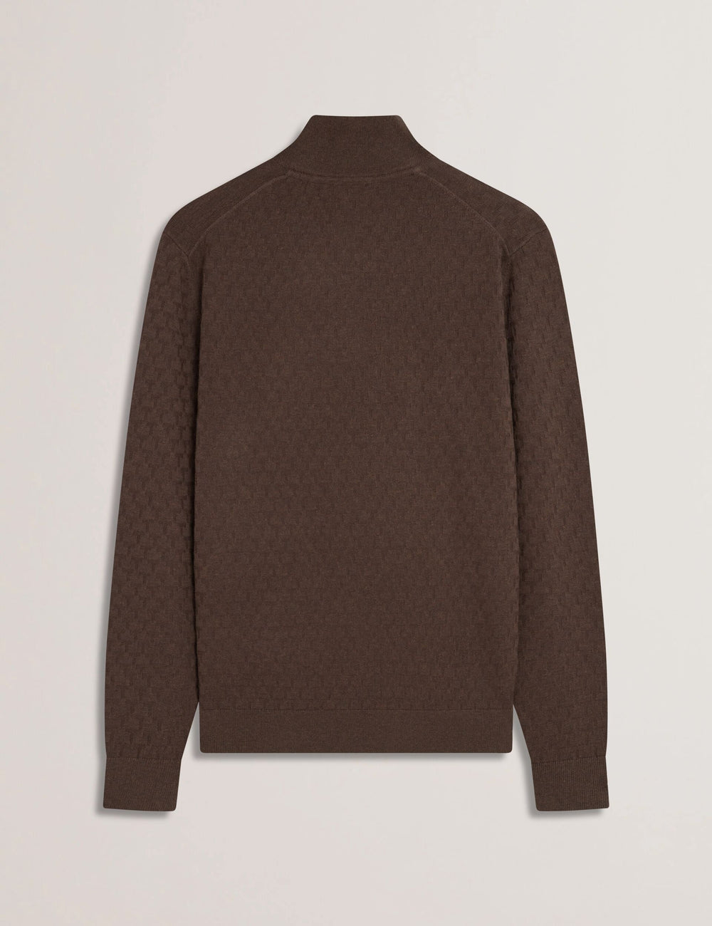 Men KURNLE - T Knit Half Zip Funnel Neck Jumper - Ted Baker