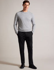 Men LOUNG - Textured T Knit Crew Neck Sweater - Ted Baker