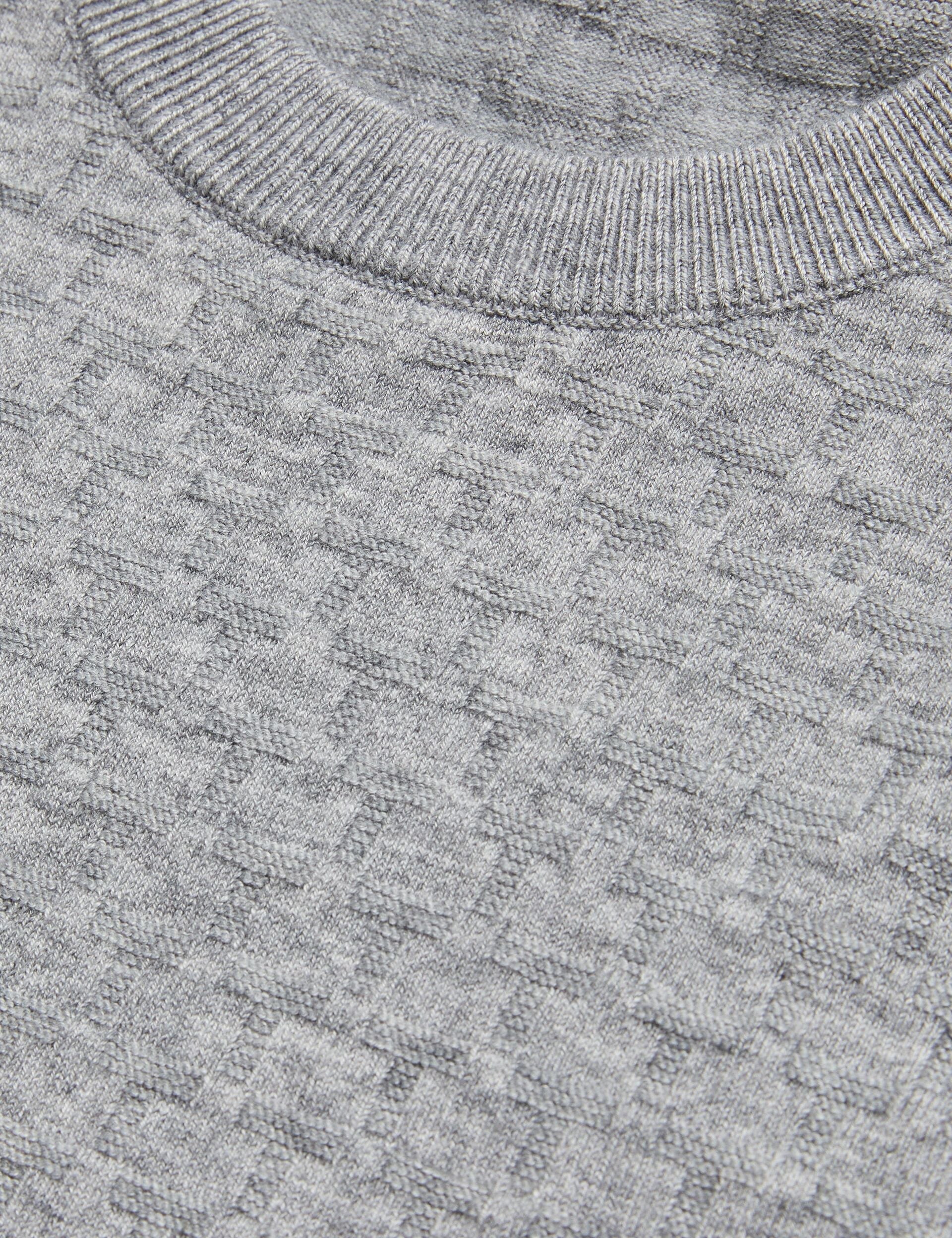 Men LOUNG - Textured T Knit Crew Neck Sweater - Ted Baker