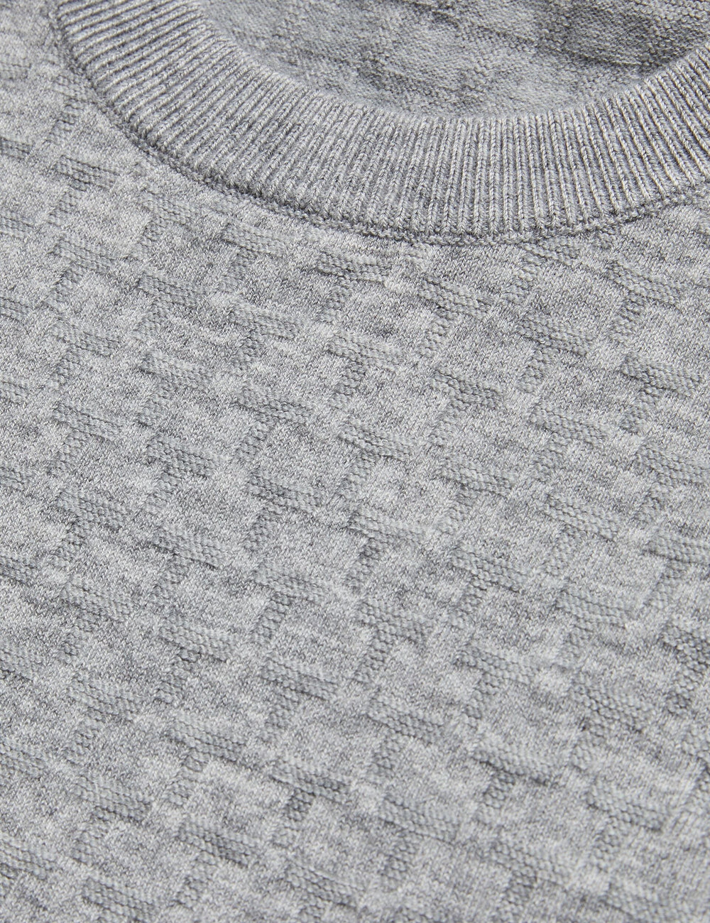 Men LOUNG - Textured T Knit Crew Neck Sweater - Ted Baker