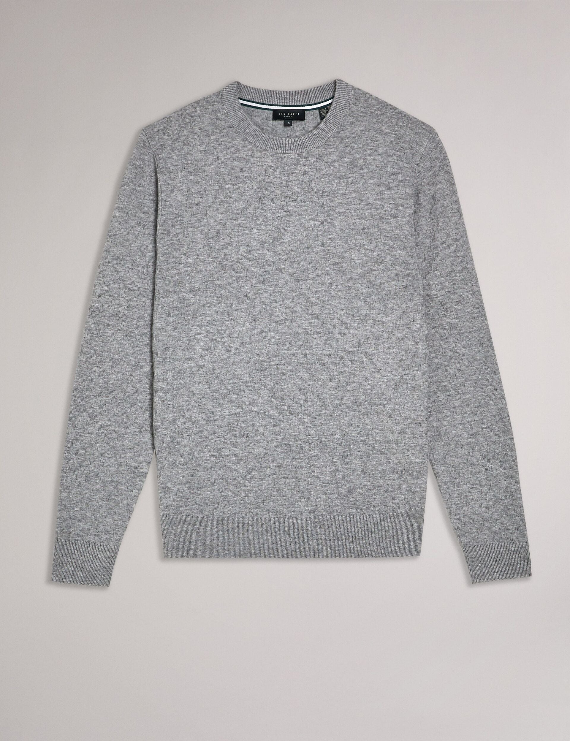 Men LOUNG - Textured T Knit Crew Neck Sweater - Ted Baker