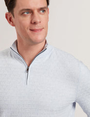 Men KURNLE - T Knit Half Zip Funnel Neck Jumper - Ted Baker
