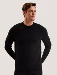 Men LOUNG - Textured T Knit Crew Neck Jumper - Ted Baker